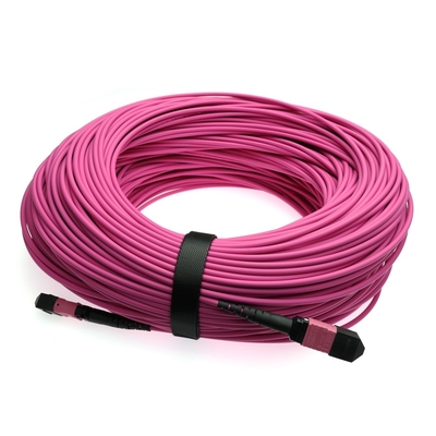 Cable de fibra óptica de cerámica de zirconio MPO MTP con chaqueta de PVC/LSZH