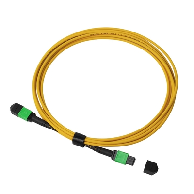 3m 10ft MTP-12 APC Femenino a MTP-12 APC Femenino Modo único OS2 Pleno MPO Cordón de parche Amarillo