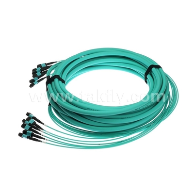 72 núcleos SM MM MPO Cordón de parche MTP Jumper de cable troncal para el centro de datos FTTX