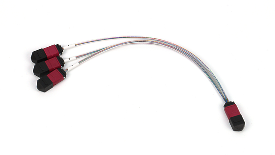 72 núcleos SM MM MPO Cordón de parche MTP Jumper de cable troncal para el centro de datos FTTX