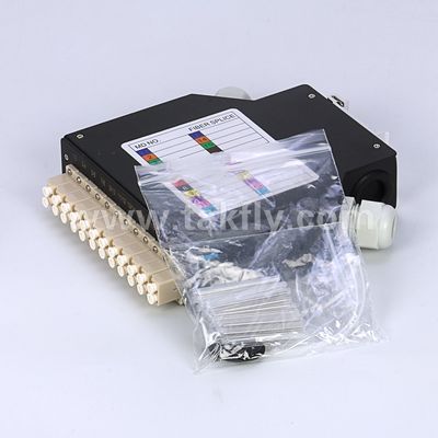 Caja de terminales DIN de aluminio montado en rieles LC/Sc Sx/Dx de fibra óptica para telecomunicaciones FTTX
