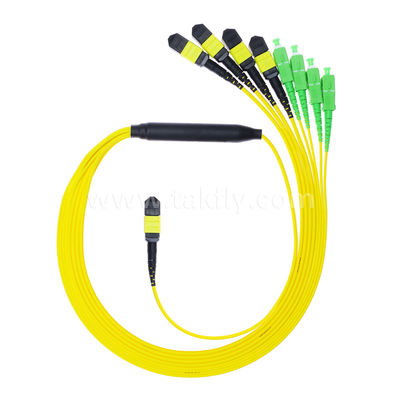 MPO/MTP Patchcord Cable Fanout Splitter SC/LC/FC/ST/MPO Fibra óptica para el centro de datos AI FTTx Telecom