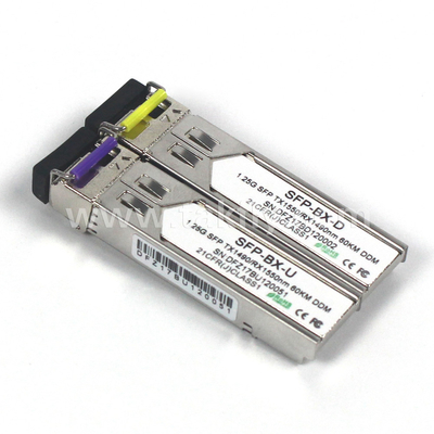 1.25Gbps Transceptor bidireccional SFP MMF 2KM alcance Tx1310nm/Rx1550nm