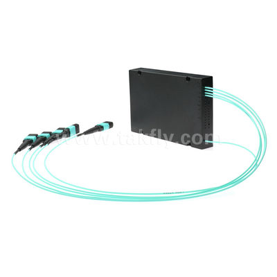 Fibra óptica del divisor 1x4 SM/MM del PLC del cable del Fanout de MPO/MTP para el centro de datos FTTX