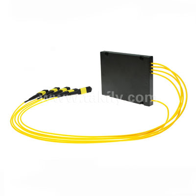 Fibra óptica del divisor 1x4 SM/MM del PLC del cable del Fanout de MPO/MTP para el centro de datos FTTX