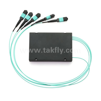 Fibra óptica del divisor 1x4 SM/MM del PLC del cable del Fanout de MPO/MTP para el centro de datos FTTX