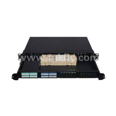 1U montaje de bastidores 24F MPO-LC MTP Panel de parches de alta densidad 96F para el centro de datos