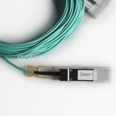 100Gb/s QSFP28 a 4x SFP28 Cable óptico activo de ruptura Cable AOC de transferencia rápida de datos