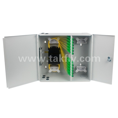 Cabinet de pared de fibra interior de 96 núcleos diseñado para máquina OTDR