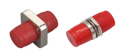 Adaptador de metal de modo único Simplex FC ≤ 0,1 dB Pérdida de inserción para redes