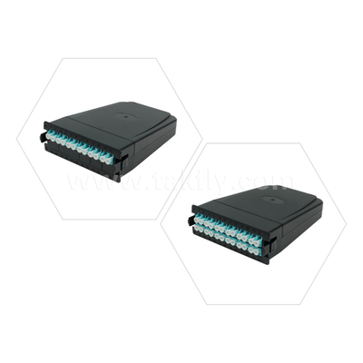 Panel de parches MPO de fibra óptica personalizable MTP Tipo deslizante para el centro de datos FTTX