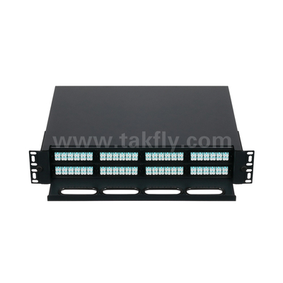 Panel de parches MPO de fibra óptica personalizable MTP Tipo deslizante para el centro de datos FTTX