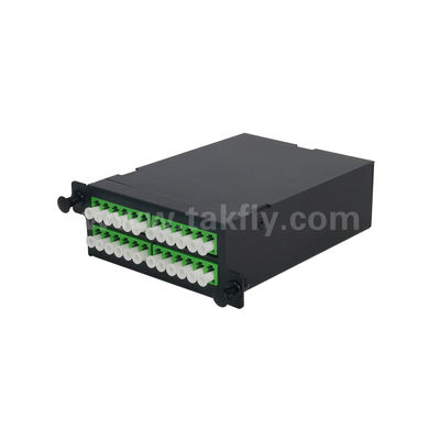 Gestión de panel de parches MPO/MTP Cassette de aleación de aluminio tipo deslizante de fibra óptica para el centro de datos FTTX cableado