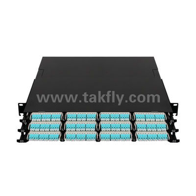 Panel de parches MPO MTP Cassette 144 núcleos Fibra óptica de super alta densidad para el centro de datos FTTX