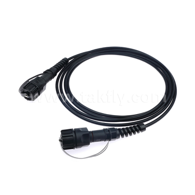 SM/MM MPO cordón de parche MTP cable de tronco ODVA-MPO/MTP saltador impermeable para el centro de datos FTTX