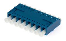 Adaptador de fibra óptica de modo único y multimodo LC de 8 vías para red