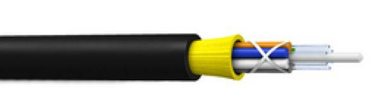 2-24F Cable de fibra óptica ADSS de 120 m de longitud para conexión de red al aire libre