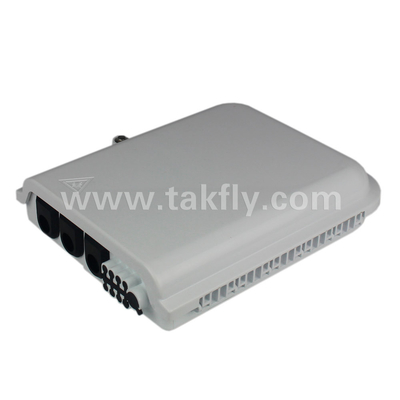 Caja de terminación de núcleo ABS 8 para cable de fibra óptica con mecanismo de bloqueo antirrobo