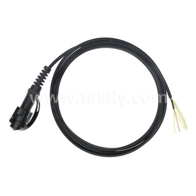 MPO/MTP Cordón de parche de cola de cerdo cable de tronco impermeable ODVA-MPO/MTP SM/MM para el centro de datos FTTX