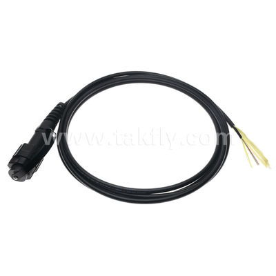 MPO/MTP Cordón de parche de cola de cerdo cable de tronco impermeable ODVA-MPO/MTP SM/MM para el centro de datos FTTX