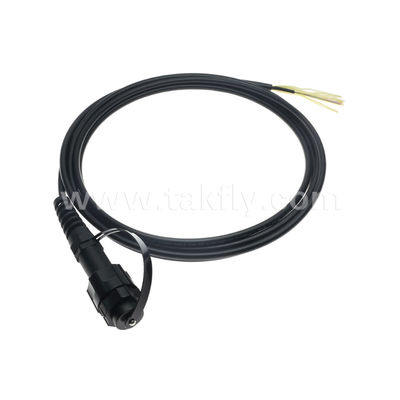 MPO/MTP Cordón de parche de cola de cerdo cable de tronco impermeable ODVA-MPO/MTP SM/MM para el centro de datos FTTX