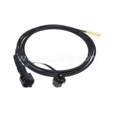 MPO/MTP Cordón de parche de cola de cerdo cable de tronco impermeable ODVA-MPO/MTP SM/MM para el centro de datos FTTX