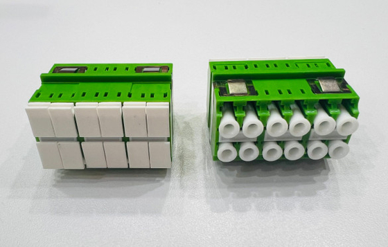 12 Adaptador LC de alta densidad de puertos de modo único y multimoda para red