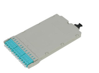 Panel de cinta MPO MTP de 144 núcleos con interfaz de conector LC y profundidad de 200 mm para gestión de fibra de alta densidad