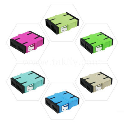 Acoplador de cable adaptador SC APC/UPC Fibra óptica simple/dúplex para centro de datos FTTH multinúcleo