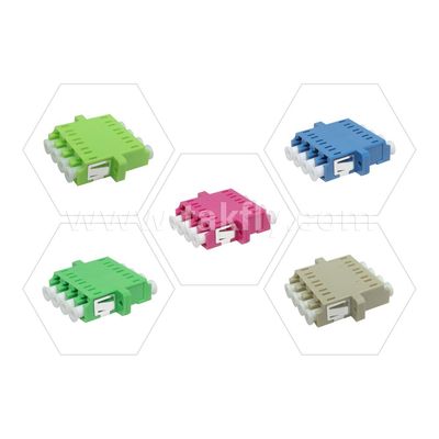 Acoplador de cable de adaptador LC APC/UPC SM/MM Simplex/Duplex/Quad/6 vías/8 vías Fibra óptica para el centro de datos FTTH