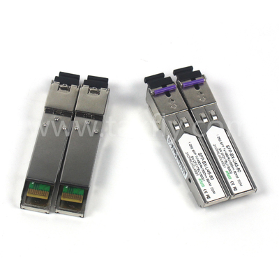 1.25G SFP BIDI Módulo de transmisor óptico Tx1490/Rx1550nm 80KM SMF DDM LC CISCO JUNIPER HUAWEI Compatible