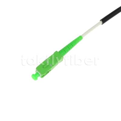 Grado de telecomunicaciones CPR Dca Certificado 4.5 mm doble de protección de fibra óptica patchcord SM G657AB3 LSZH chaqueta negra SCAPC a LCAPC
