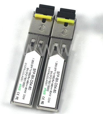 BIDI 1.25 G Transceptor SFP Tx1550/Rx1490nm 80KM SMF DDM LC CISCO JUNIPER HUAWEI Compatible con el nuevo sistema de transmisión de la tecnología de la tecnología de la tecnología de la tecnología de la tecnología de la tecnología de la tecnología de la tecnología de la tecnología de la tecnología de la tecnología de la tecnología de la tecnología de la tecnología de la tecnología de la tecnología de la tecnología de la tecnología de la tecnología de la tecnología de la tecnología de la tecnologí