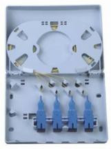 Caja de terminación de fibra óptica FTTH con entrada de cable de 4 puertos para cable de parche