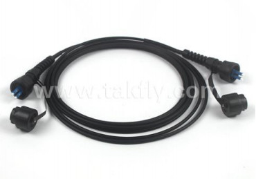 ODVA Cordón de parche impermeable de 4,5 a 8,0 nm Durabilidad del cable ≤ 0,2 dB con el cable óptico de soporte