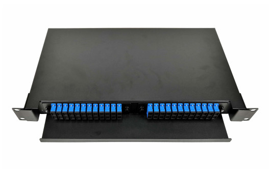 ODF-RS48B Panel de parches de fibra óptica SC DX para la distribución y gestión de fibra en redes de telecomunicaciones