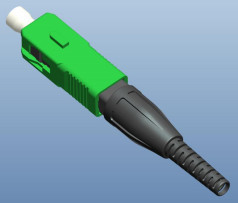 SC UPC/APC Tipo Conector de fibra óptica rápida Tecnología mecánica incorporada con diámetro de fibra de 125 μm 652 657