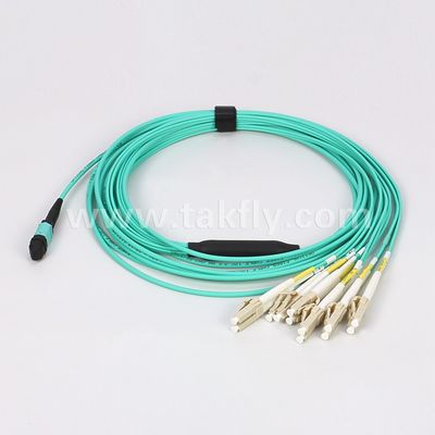 12/24/48/96/144 Núcleos de cable MPO/MTP con modo de fibra de 50/125um y PVC/LSZH con carcasa exterior de fibra óptica