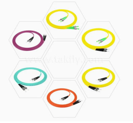 Fibra óptica de patchcord Jumper LC/SC/FC/ST de modo único/multimodo UPC/APC Simplex/Duplex personalizable