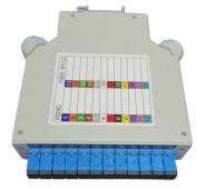 Caja de terminales de fibra óptica para montaje de rieles DIN con material ABS duradero
