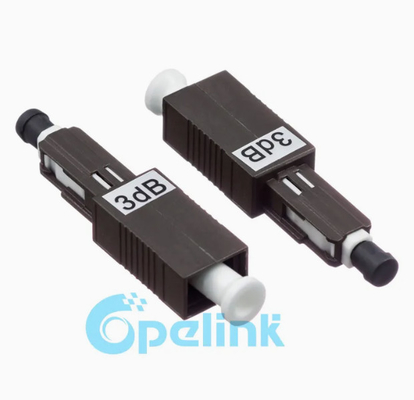 1310/1550nm Mu/PC Atenuador de fibra óptica -30dB de varón a mujer amplio rango de temperatura