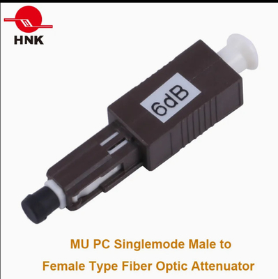1310/1550nm Mu/PC Atenuador de fibra óptica -30dB de varón a mujer amplio rango de temperatura