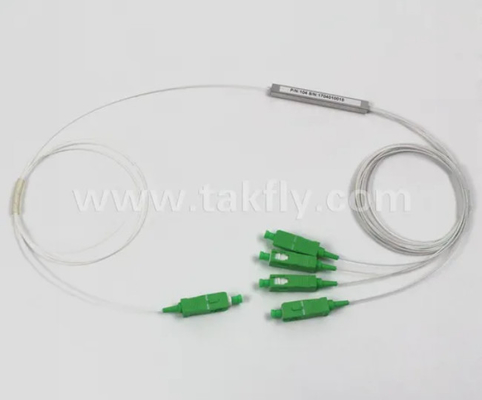 G657A1 Preconector de tipo de fibra LC 1X8 900um Mini tubo de acero Fibra óptica PLC divisor PDL≤0.4dB