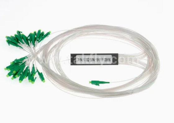 G657A1 Preconector de tipo de fibra LC 1X8 900um Mini tubo de acero Fibra óptica PLC divisor PDL≤0.4dB
