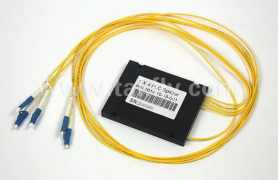Compacto Gpon Epon 1X4 SC APC ABS FTTX Fibra óptica PLC Splitter con tolerancia a la temperatura de -40- 85C