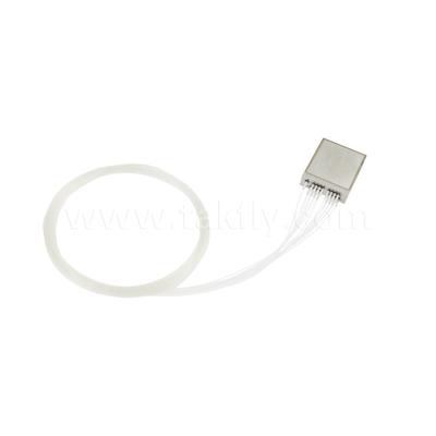 Tipo industrial 16CH Ultracompacto DWDM Mux Demux, 100GHz C18-C48, longitud de onda de alta precisión, salida de fibra unilateral