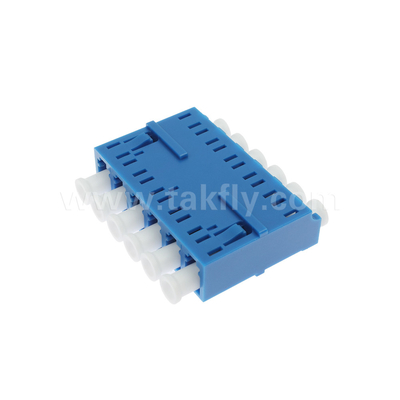 LC/UPC Adaptador de 6 vías, SM OS2, Azul, sin brida Modo único para red