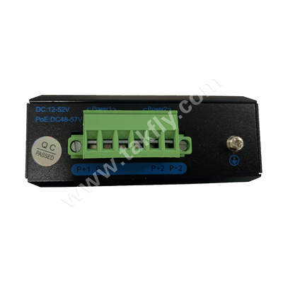 Interruptor industrial Gigabit POE con 1 puerto SFP y montaje DIN-Rail