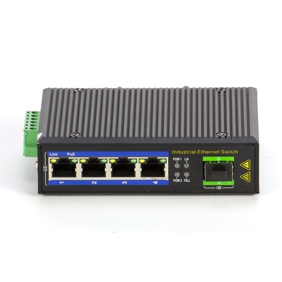 Interruptor Ethernet POE industrial de 4 puertos Gigabit con ranura SFP