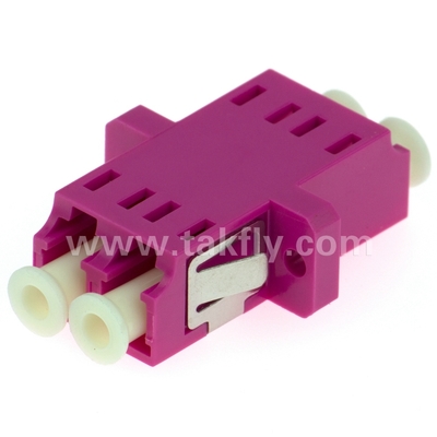 Adaptador de fibra óptica LC Duplex Adaptador de fibra óptica APC multimodo de modo único Adaptador de fibra óptica UPC
